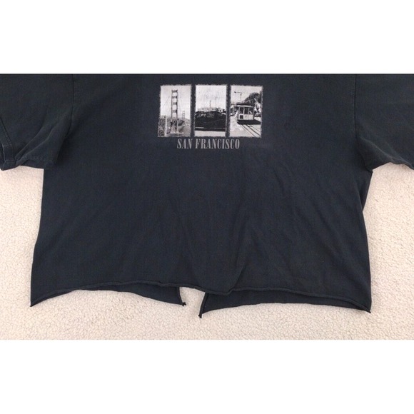 Vintage Gildan Black San Francisco Graphic T‎ Shirt Size XL - Picture 3 of 15